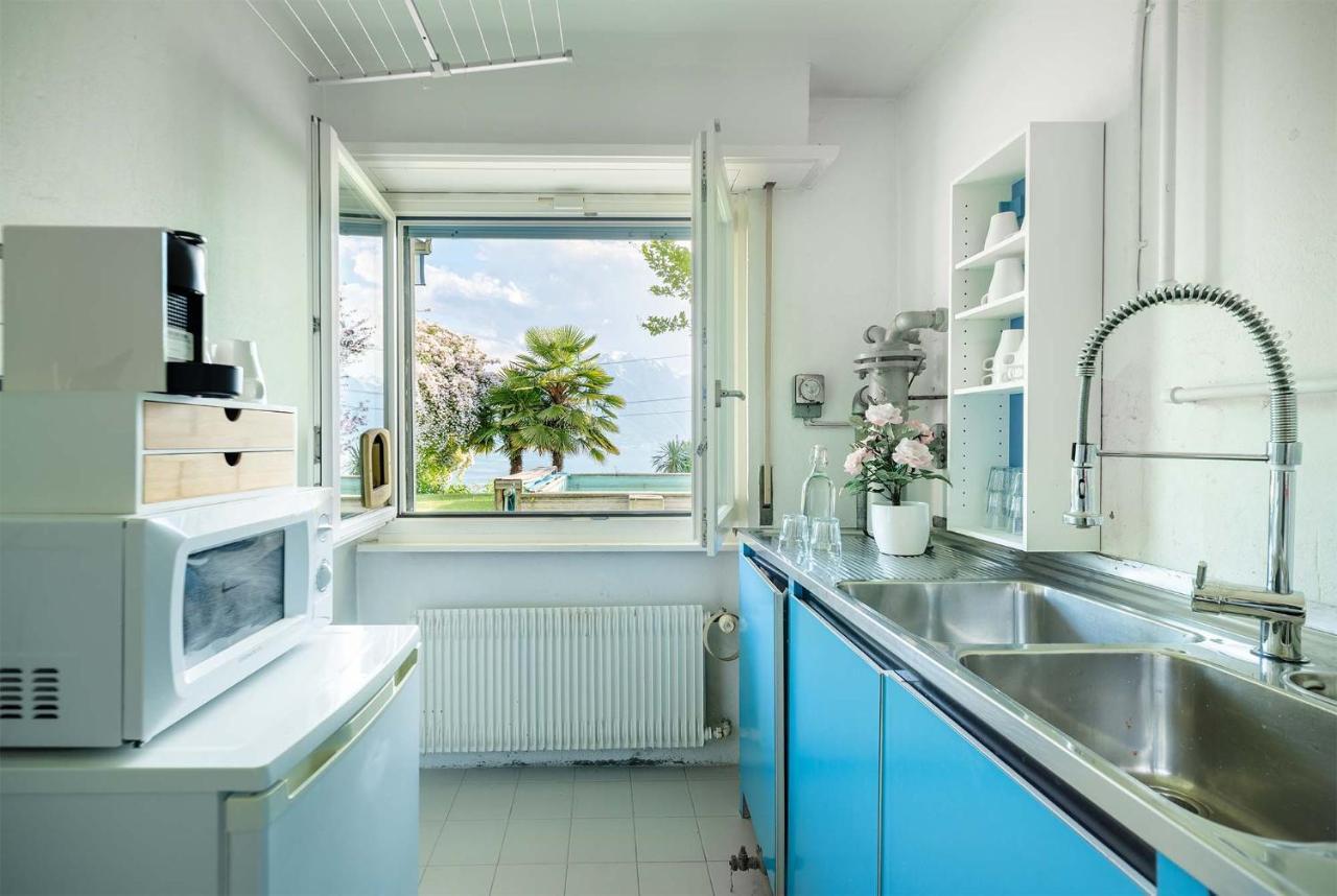 Ground Floor Rooms With Stunning Lake View & Garden Access Montreux Eksteriør bilde