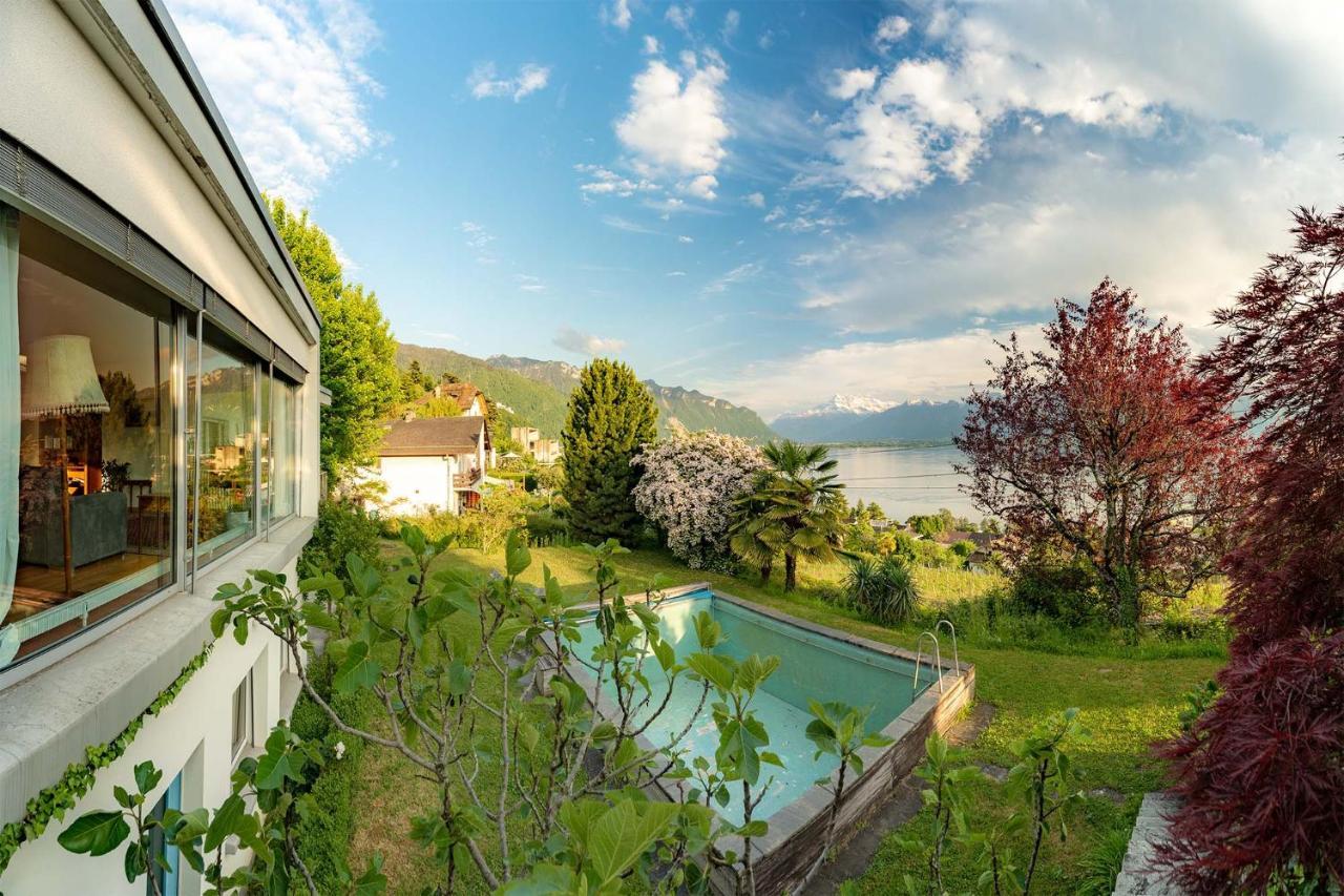 Ground Floor Rooms With Stunning Lake View & Garden Access Montreux Eksteriør bilde