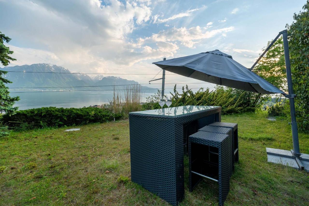 Ground Floor Rooms With Stunning Lake View & Garden Access Montreux Eksteriør bilde